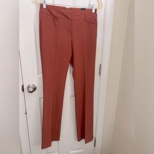 Amanda and Chelsea straight leg brick orange pants